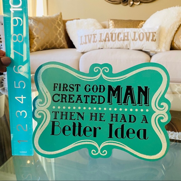 Funny Inspirational Wall Art Wood Block Decor - Picture 5 of 5